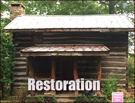 Historic Log Cabin Restoration  Walstonburg, North Carolina